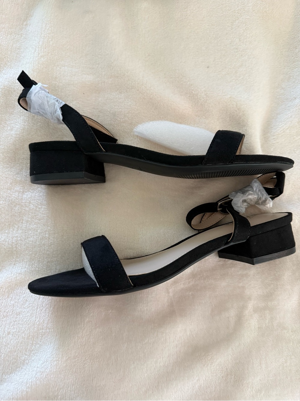 Minimal Black Ankle-Strap Sandal for Women